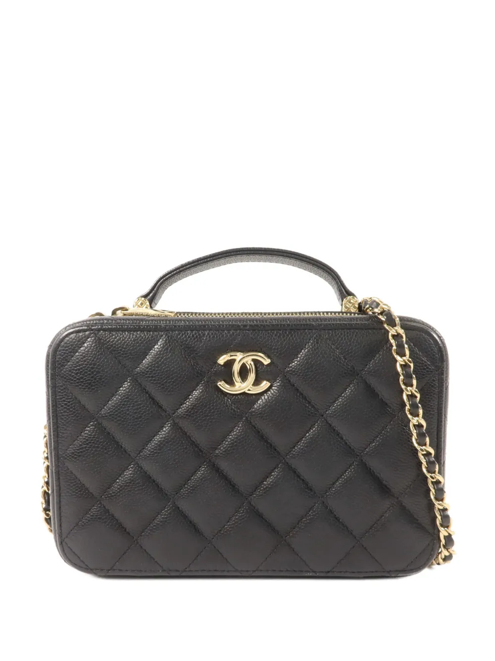 CHANEL Pre-Owned quilted CC vanity case - Nero