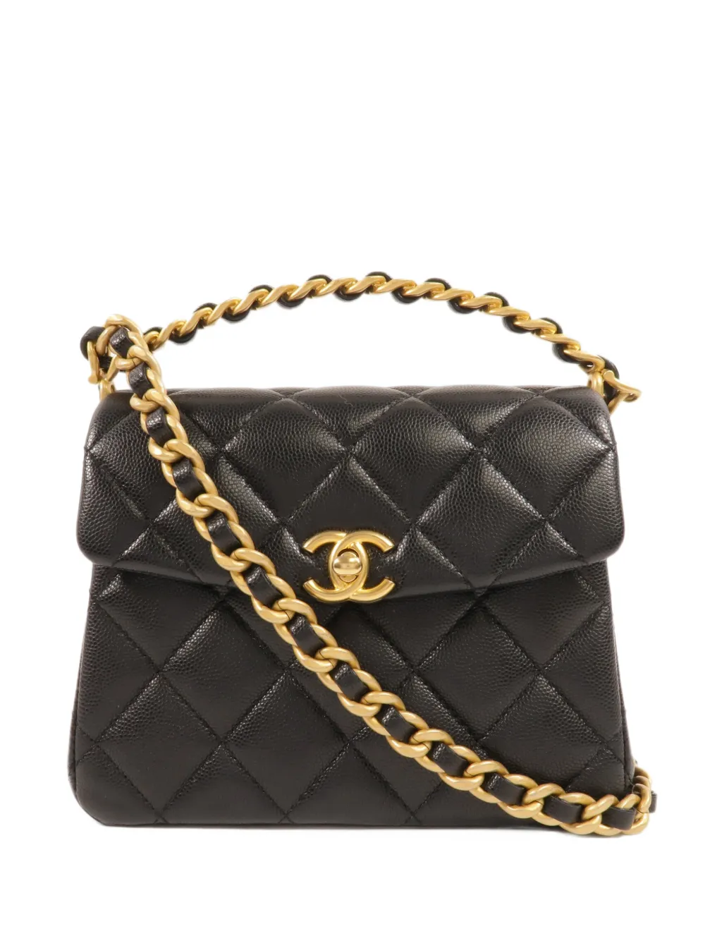 CHANEL Pre-Owned CC turn-lock quilted shoulder bag - Schwarz
