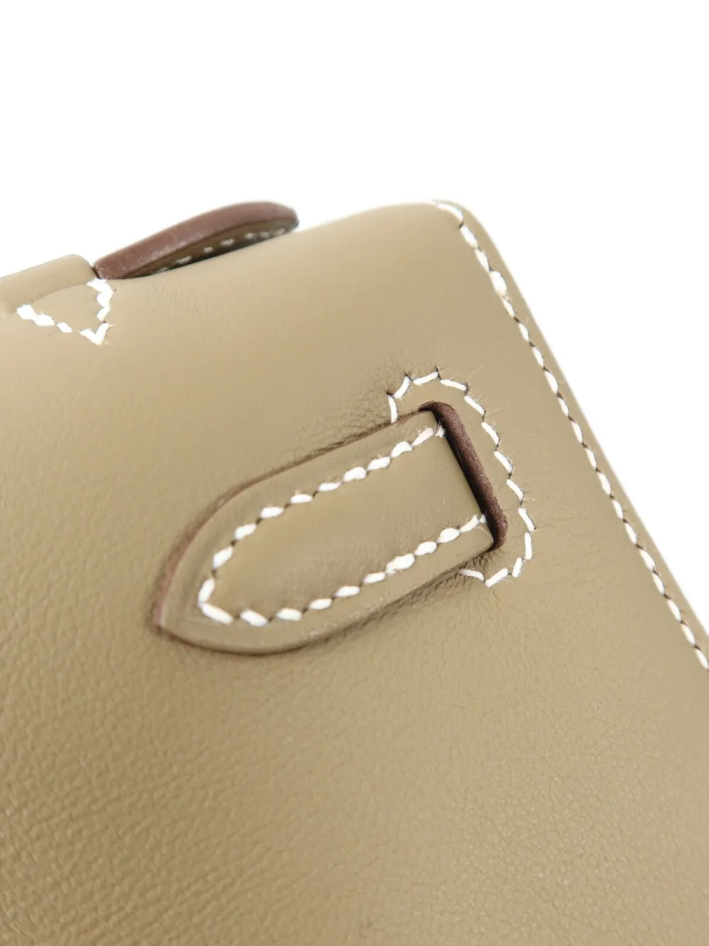 Hermès Pre-Owned Kelly Pochette leather clutch bag Beige