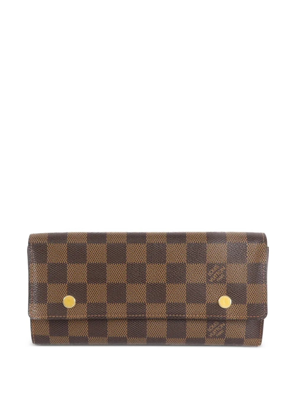 Louis Vuitton Pre-Owned Damier Ebene wallet - Braun