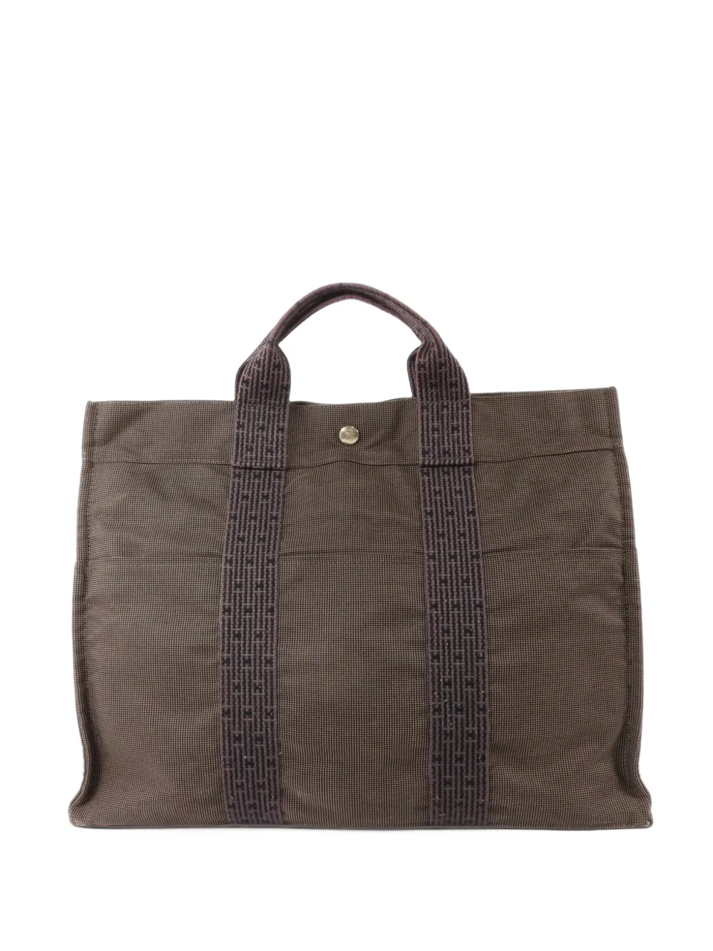 Hermès Pre-Owned Herline MM canvas tote bag - Grau