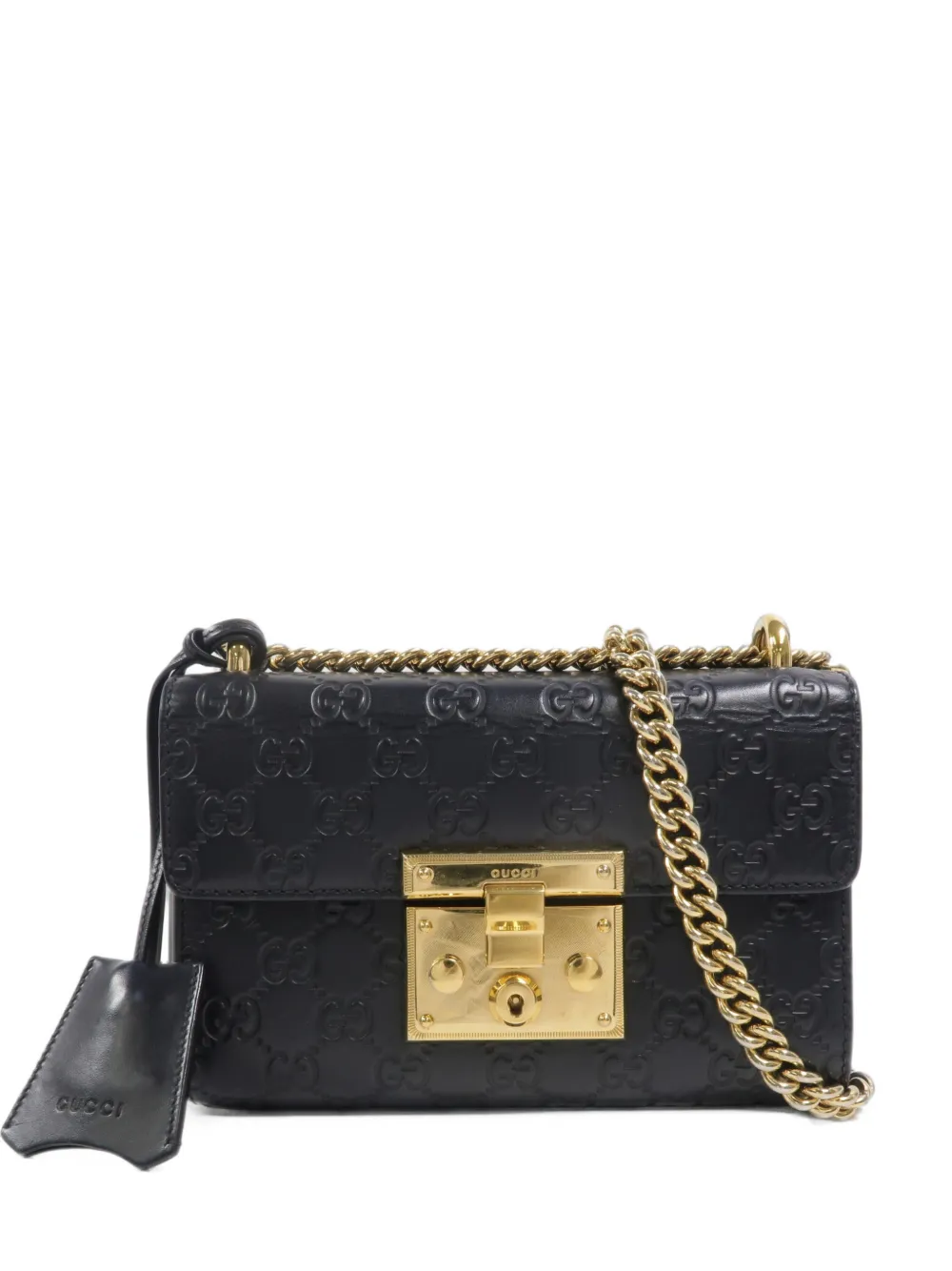 Gucci Pre-Owned Padlock GG shoulder bag - Nero