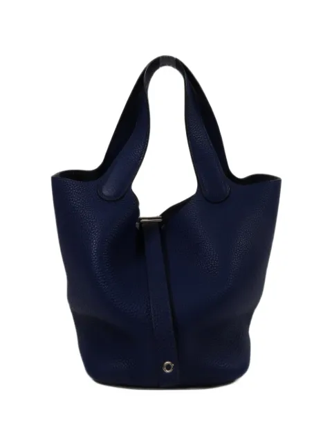 Hermès Pre-Owned 2020s PM Picotin Lock Taurillon Clemence leather tote bag
