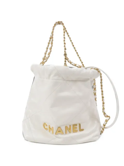 CHANEL Pre-Owned mini Chanel 22 chain tote bag