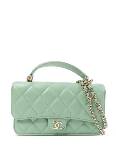 CHANEL Pre-Owned CC diamond-quilted shoulder bag