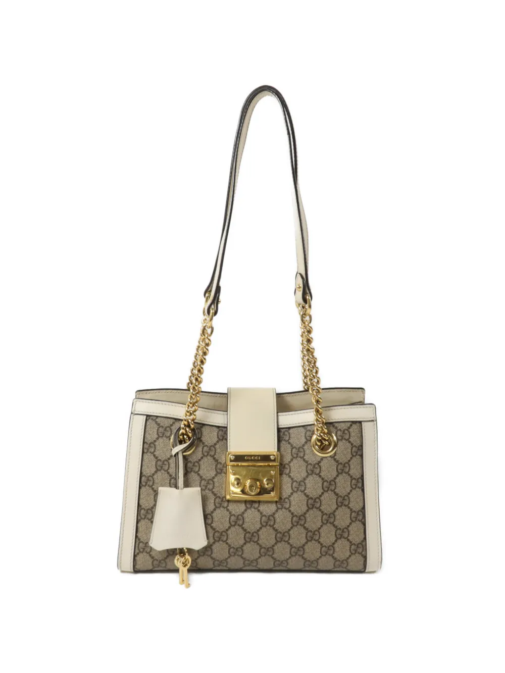 Gucci Pre-Owned small Padlock GG Supreme shoulder bag - Marrone