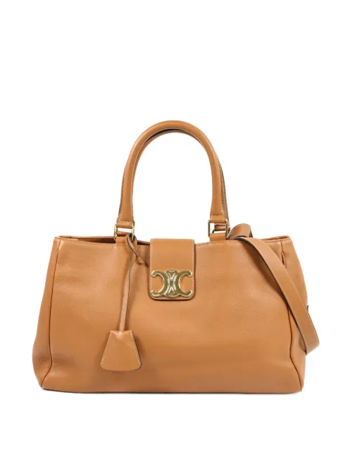 Celine Pre-Owned medium Triomphe Appoline leather tote bag