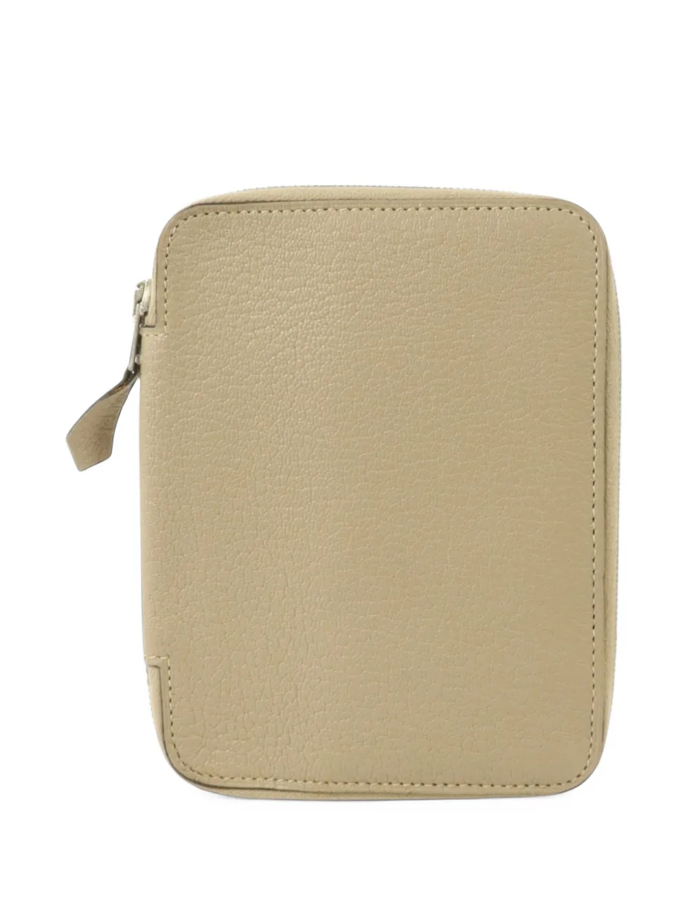 Hermès Pre-Owned 2009 zip-around leather notebook cover - Nude