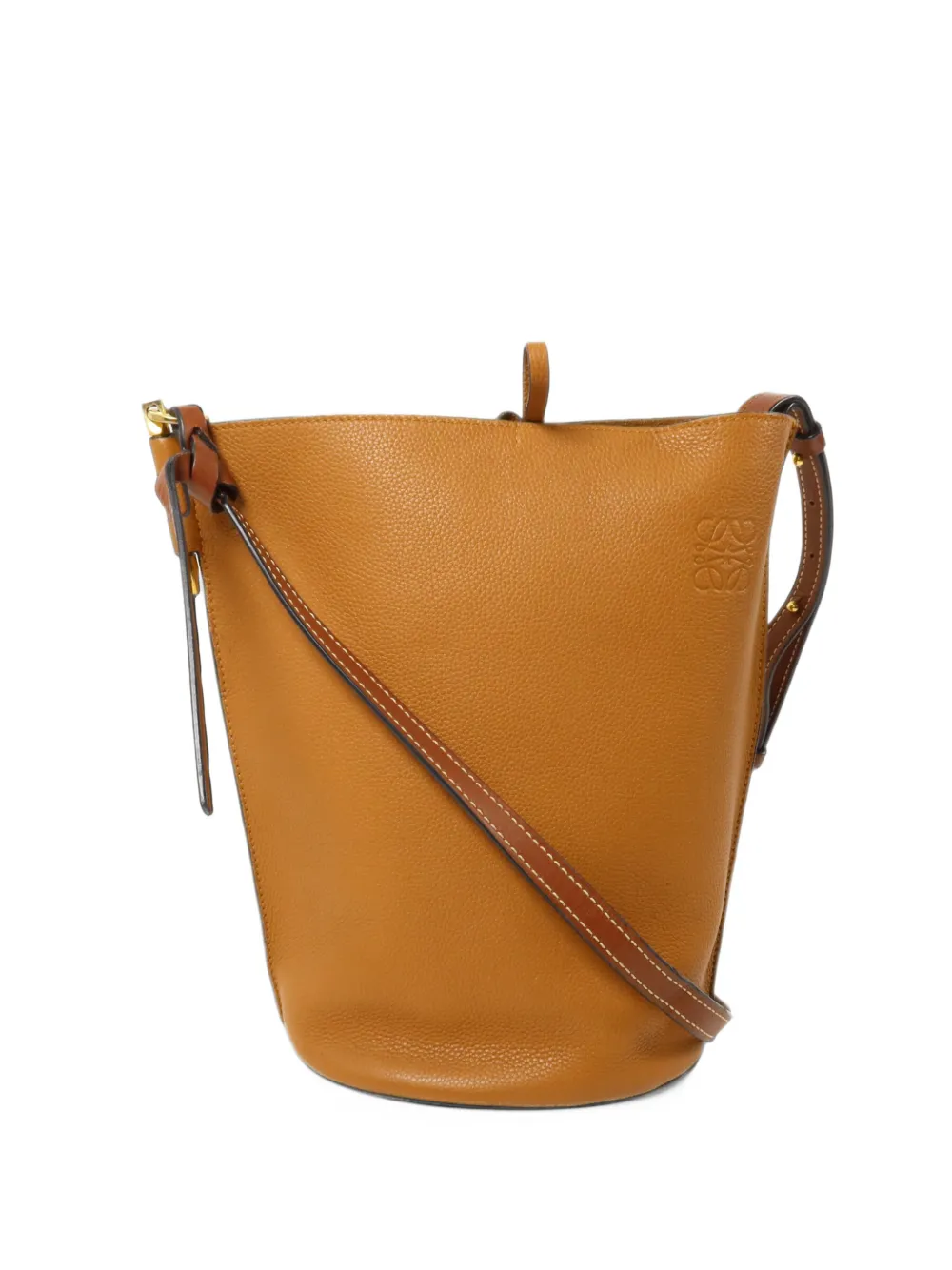 Loewe Pre-Owned Gate leather bucket bag - Braun