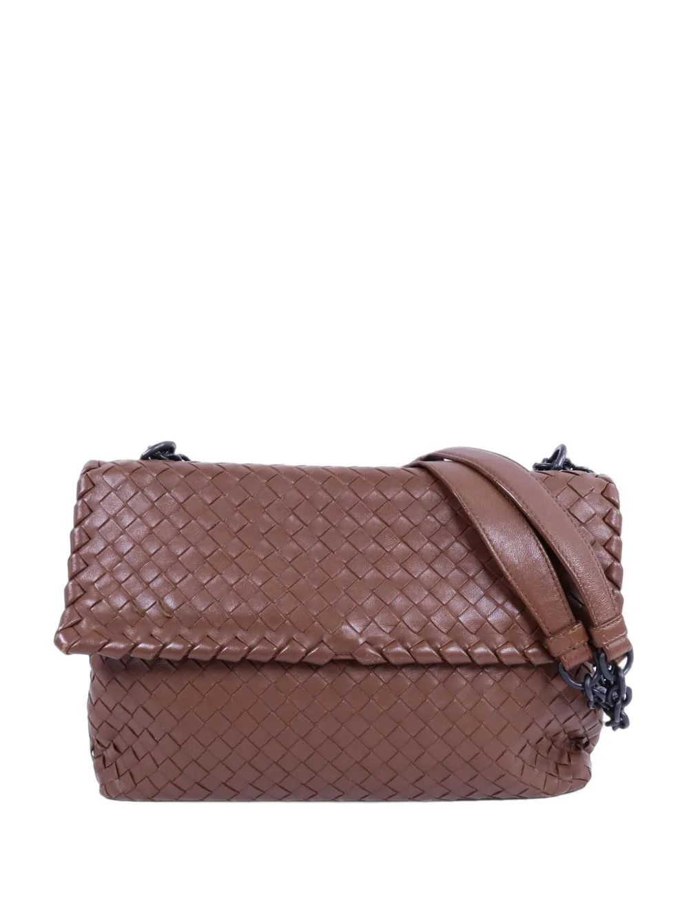Bottega Veneta Pre-Owned Intrecciato shoulder bag - Braun