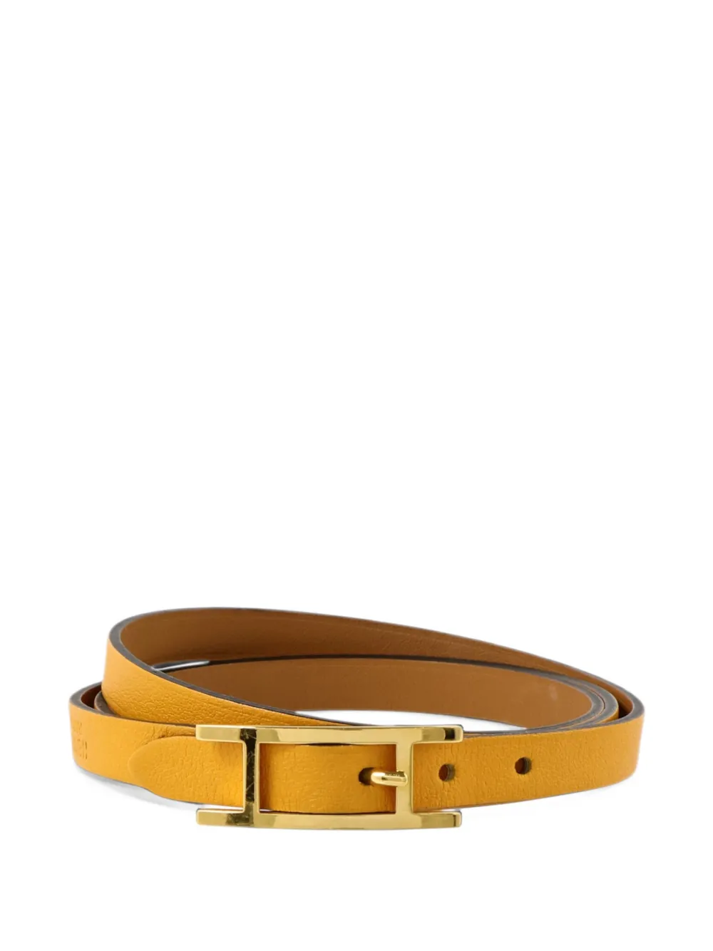 Hermès Pre-Owned Behapi Triple Tour wrap-design bracelet - Gold