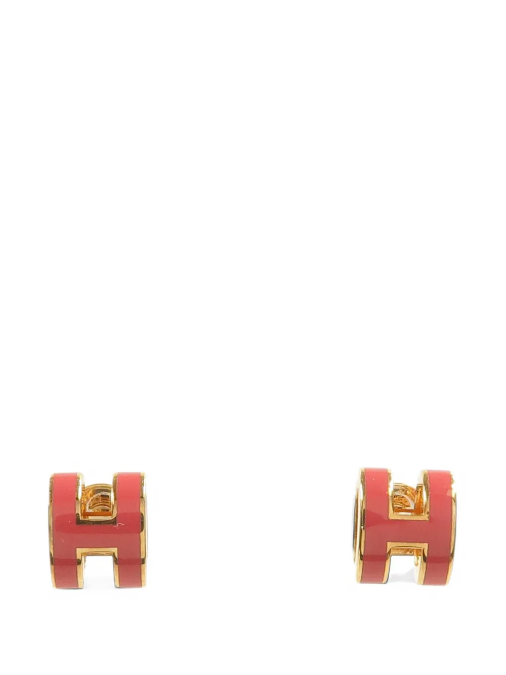 Hermès Pre-Owned Mini Pop H earrings - Rot