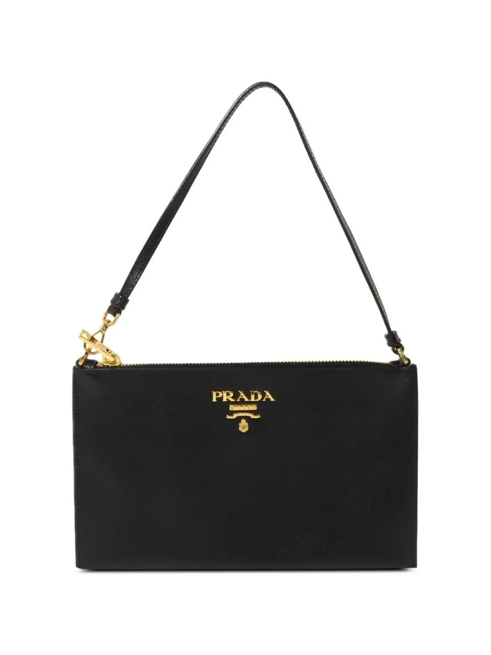 Prada Pre-Owned saffiano leather shoulder bag - Nero