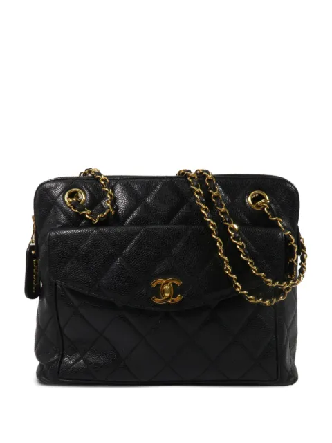 CHANEL Pre-Owned quilted CC turn-lock tote bag