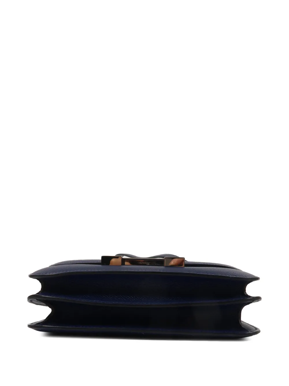 Hermès Pre-Owned 2021 mini Constance Epsom-leather shoulder bag Blauw