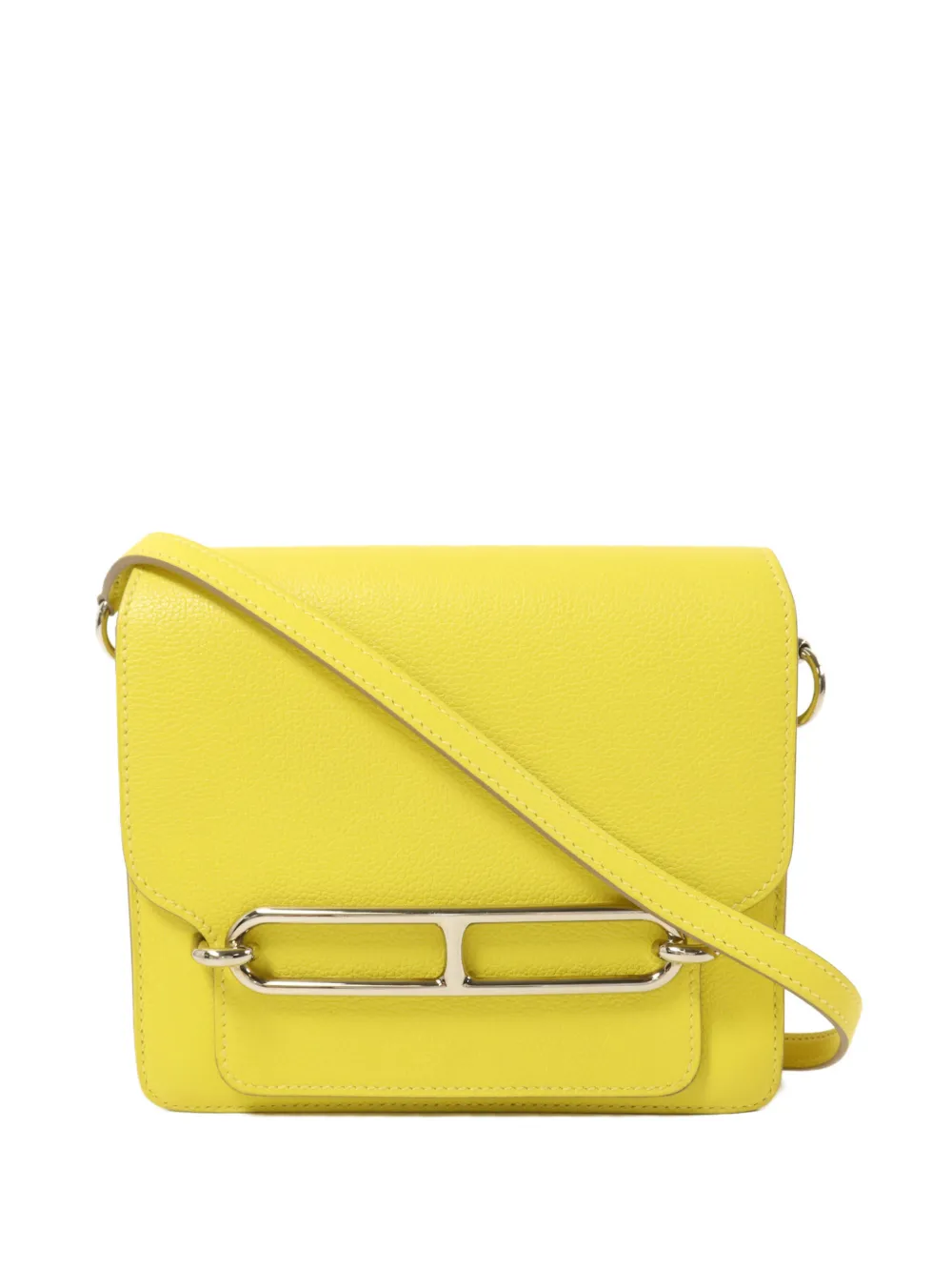 Hermès Pre-Owned 2017 mini Roulis Evercolour-leather crossbody bag - Gelb