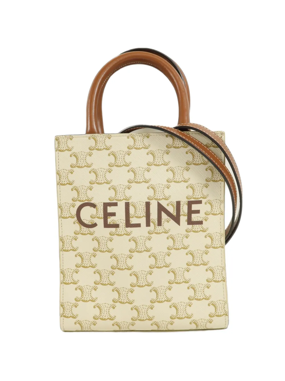 Celine Pre-Owned mini Triomphe Cabas tote bag - Nude