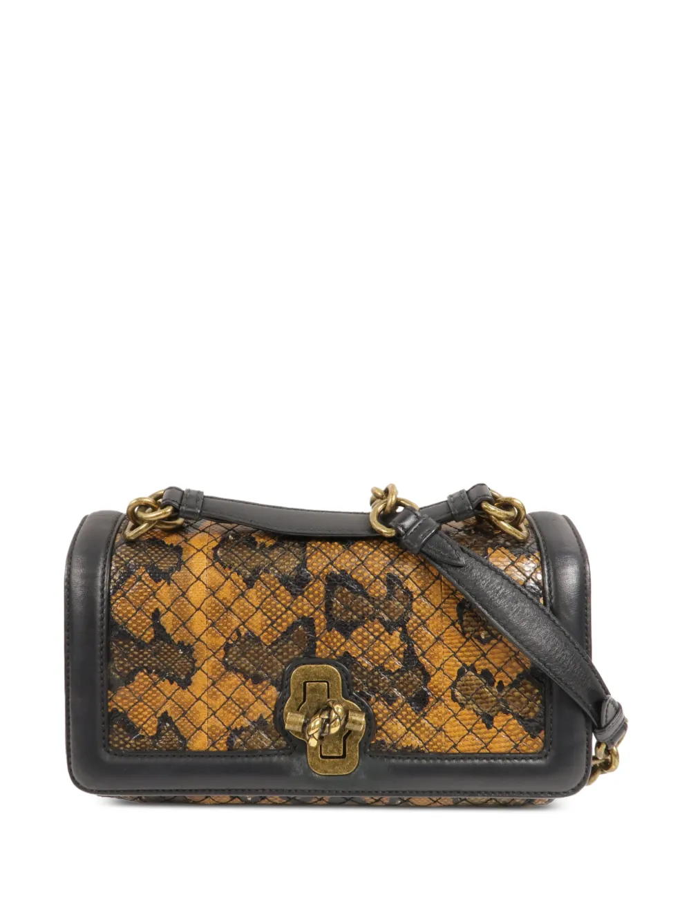 Bottega Veneta Pre-Owned Olimpia Knot turn-lock shoulder bag - Marrone