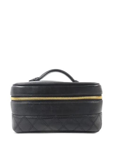 CHANEL Pre-Owned quilted CC vanity case mini tote bag