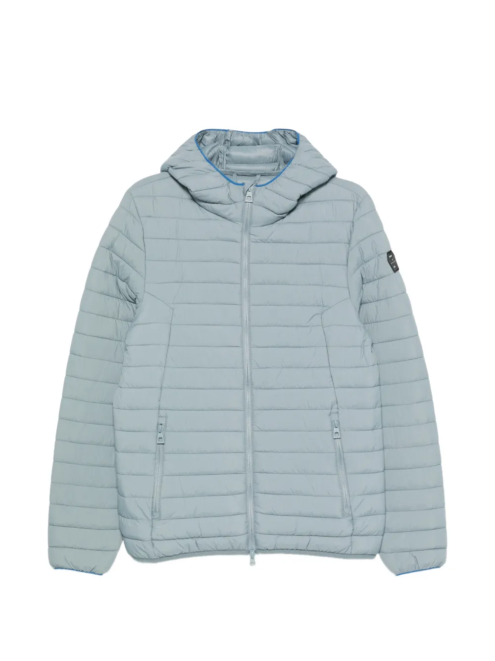 PIQUADRO quilted hooded jacket - Blu