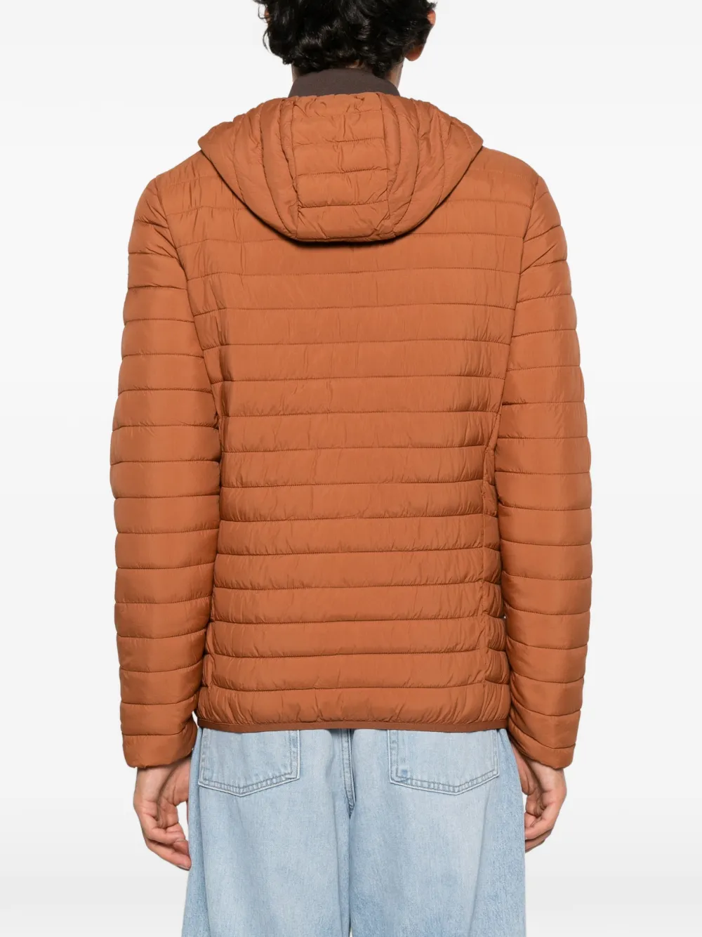 PIQUADRO hooded quilted jacket Bruin