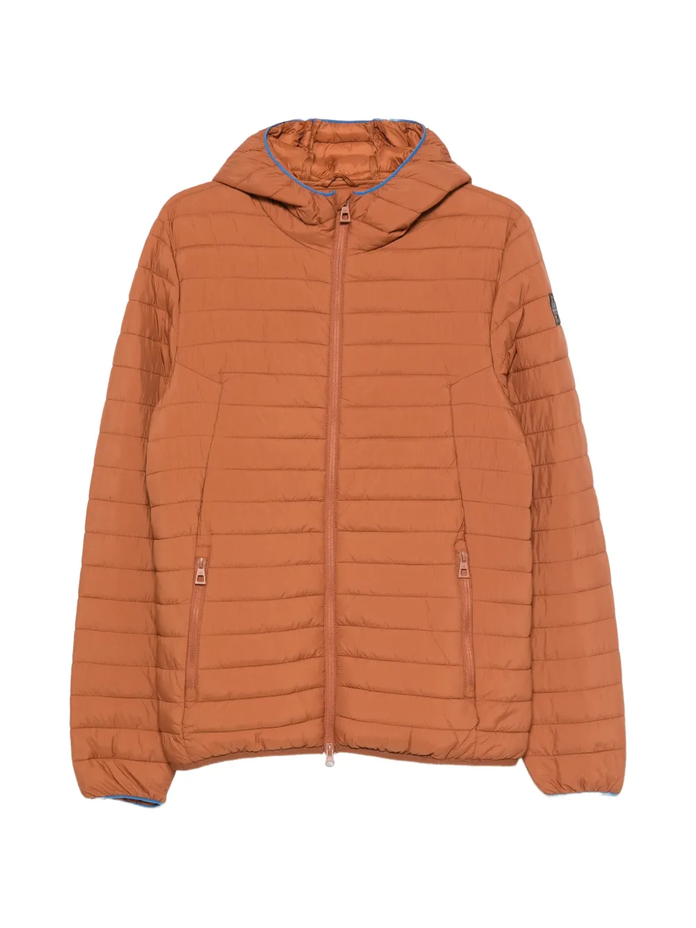 PIQUADRO hooded quilted jacket - Marrone