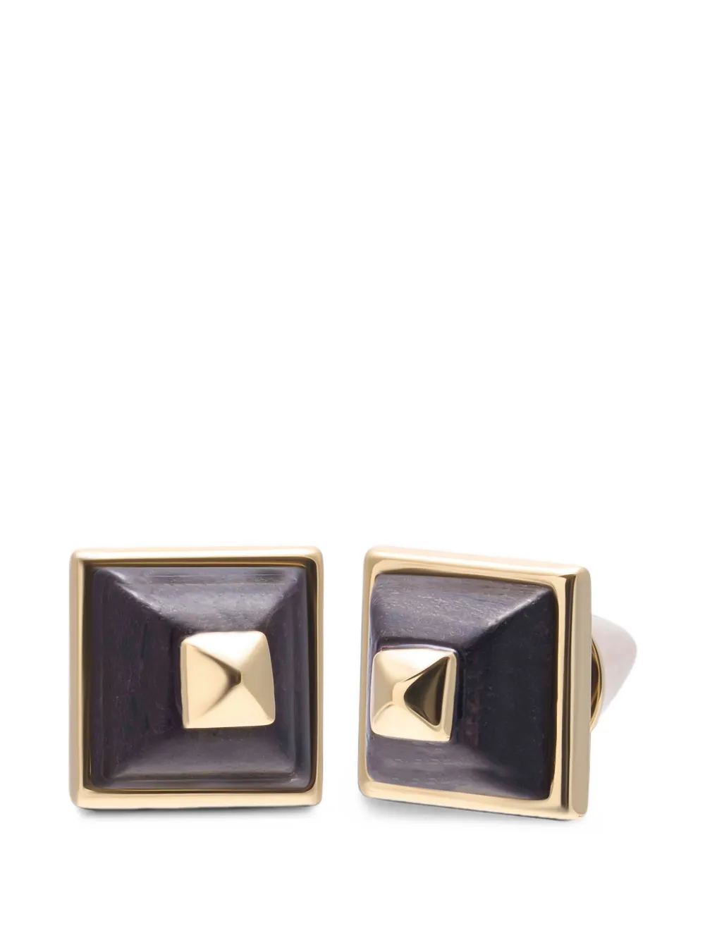Eddie Borgo Sugarloaf Pyramid stud earrings - Oro