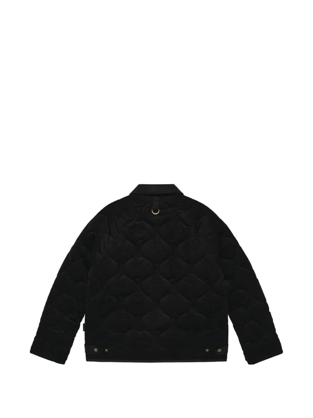 Nicholas Daley Lavenham Riot quilted corduroy padded jacket Zwart