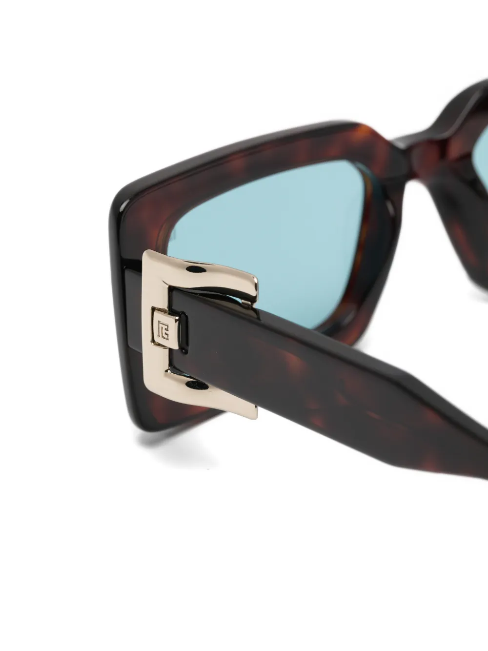 Balmain Eyewear Skyler tortoiseshell-effect rectangle-frame sunglasses Bruin
