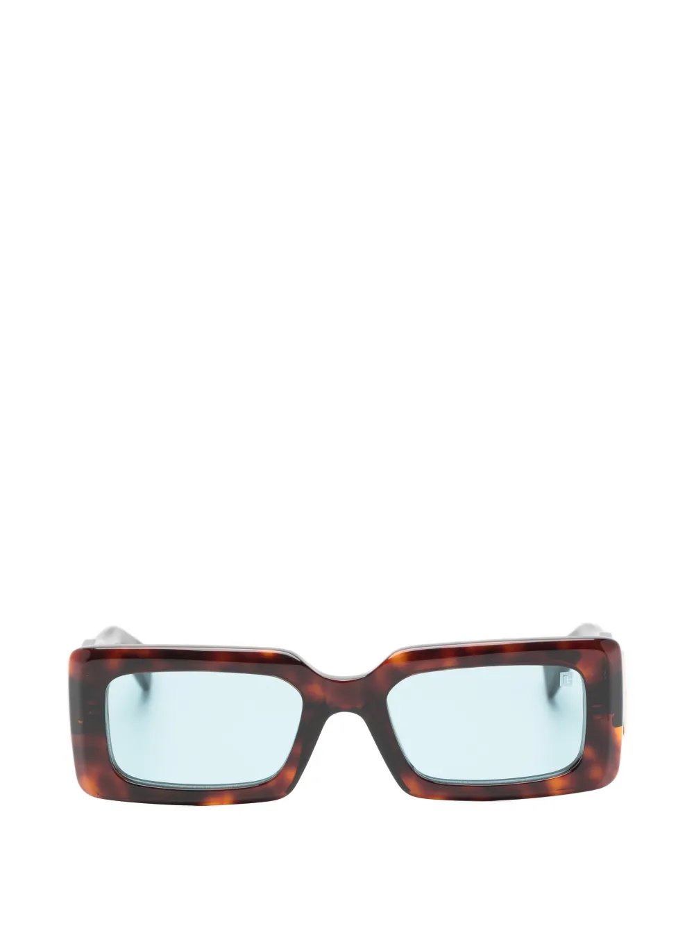 Balmain Eyewear Skyler tortoiseshell-effect rectangle-frame sunglasses Bruin