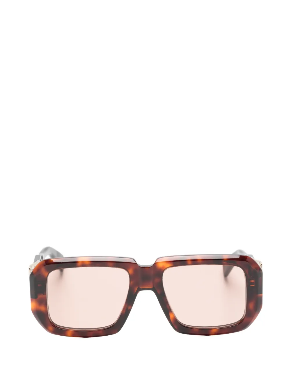 Balmain Eyewear Anthem II tortoiseshell-effect geometric-frame sunglasses Bruin