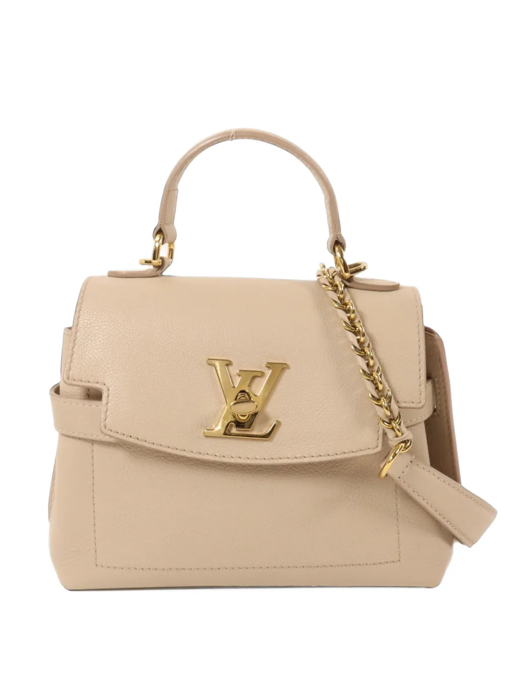 Louis Vuitton Pre-Owned mini Lockme Ever shoulder bag - Nude