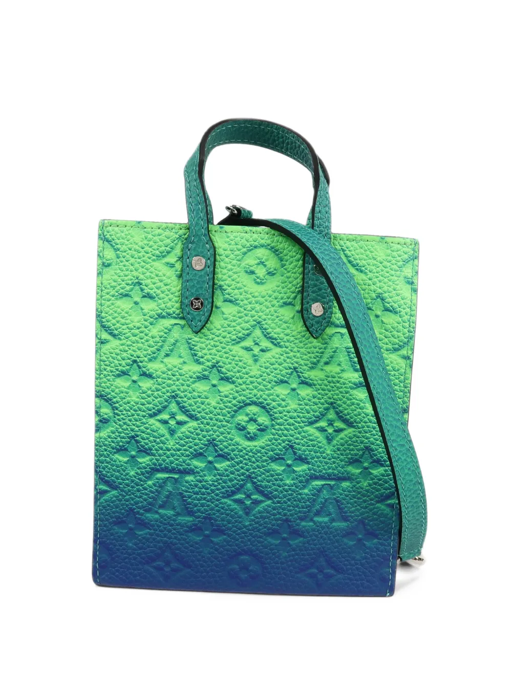 Louis Vuitton Pre-Owned × Virgil Abloh. XS Sac Plat Taurillon Illusion tote bag - Grün