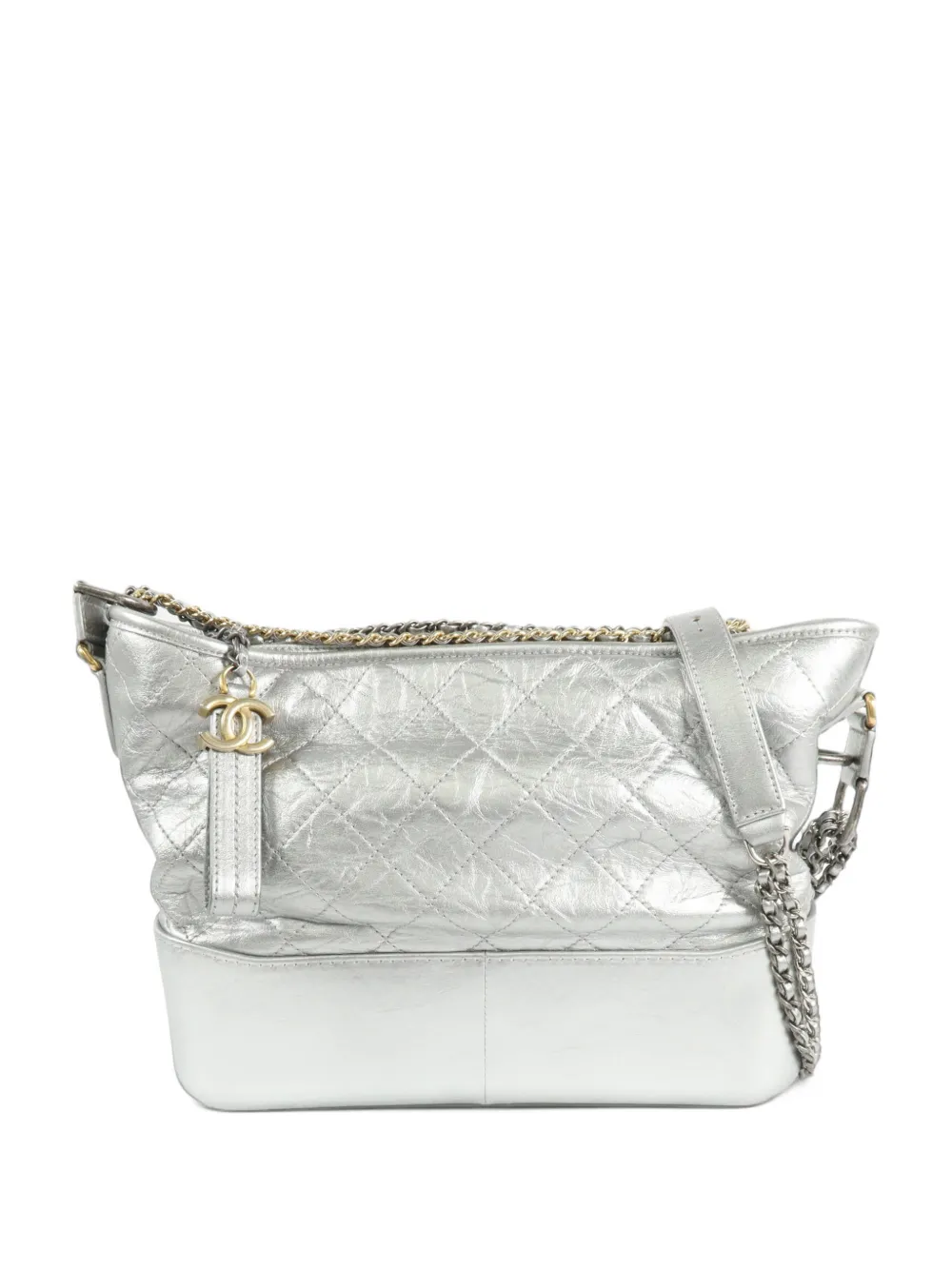 CHANEL Pre-Owned medium Gabrielle quilted shoulder bag - Silber