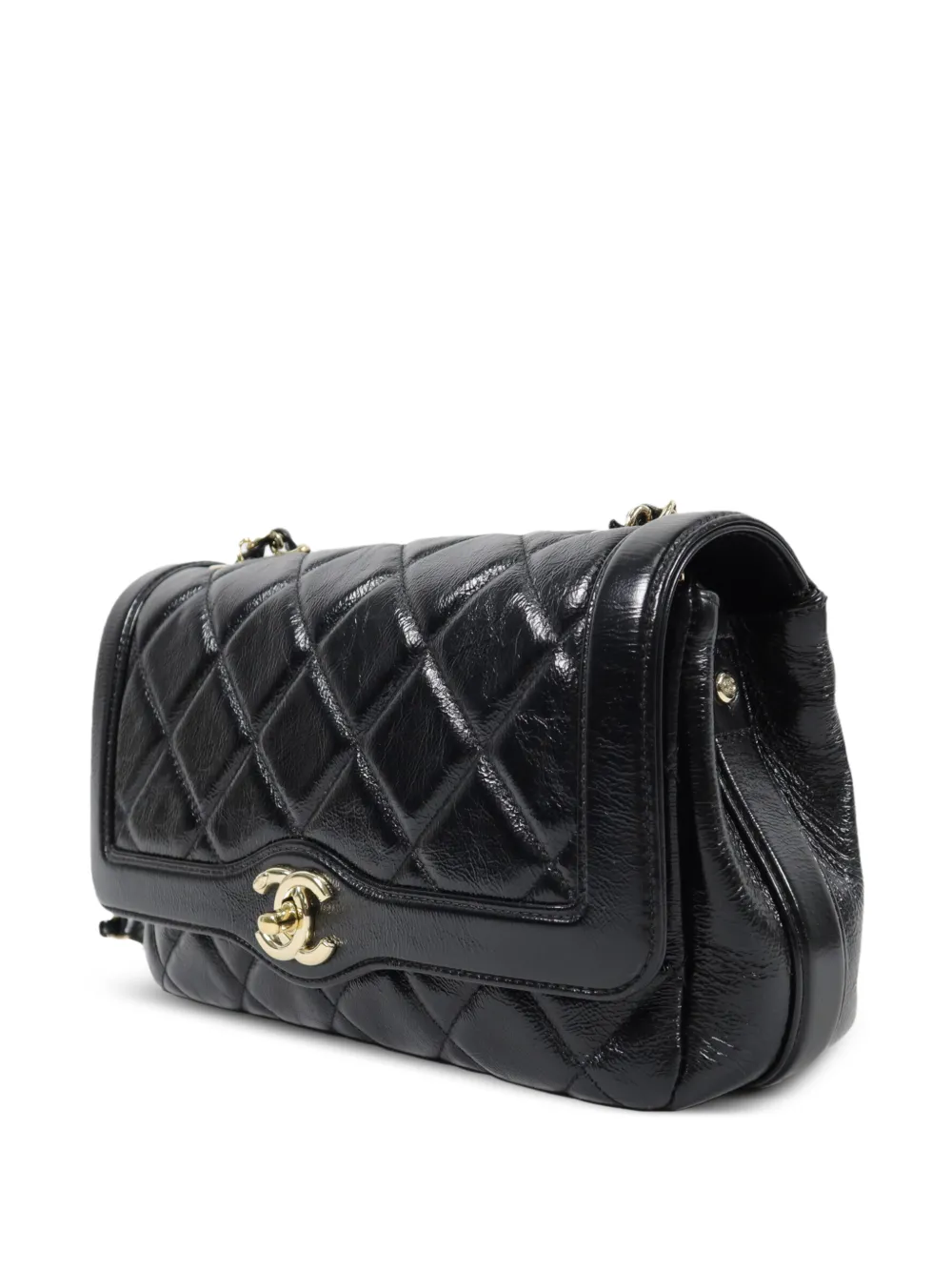 CHANEL Pre-Owned CC Diana schoudertas Zwart