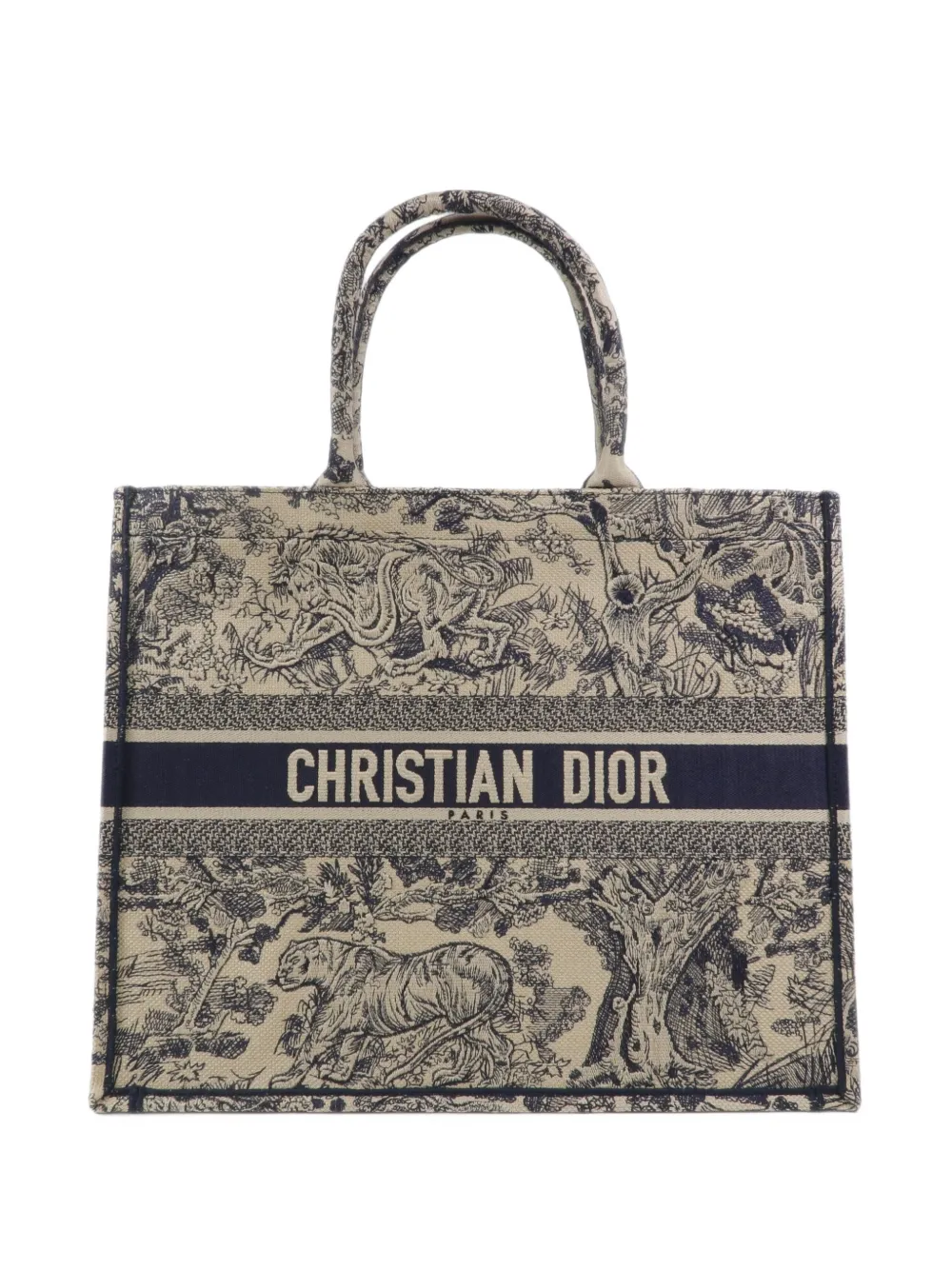 Christian Dior Pre-Owned large Book Tote Oblique canvas tote bag - Toni neutri
