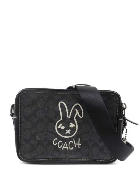 Coach Vintage rabbit-print leather shoulder bag