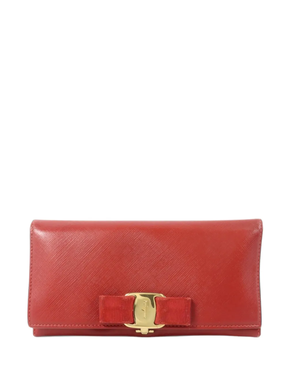 Ferragamo Pre-Owned Vara Bow wallet - Rosso