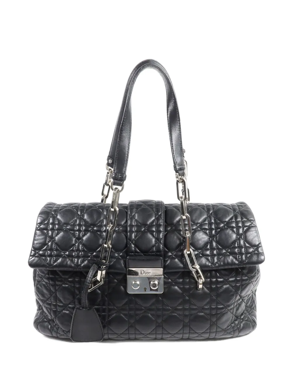 Christian Dior Pre-Owned Cannage New Lock shoulder bag - Nero