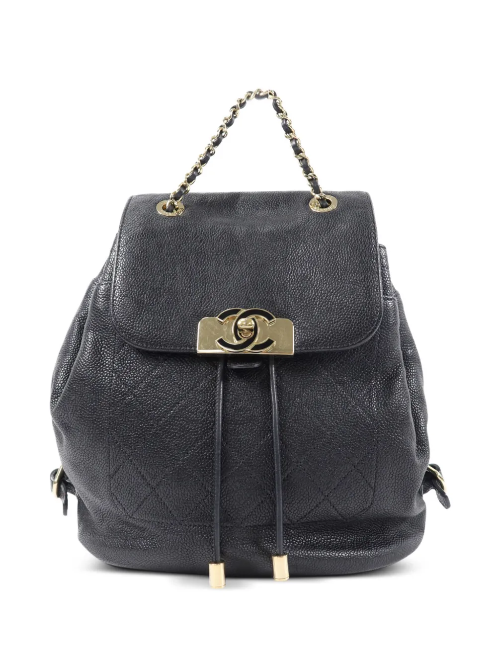 CHANEL Pre-Owned CC turn-lock backpack - Schwarz