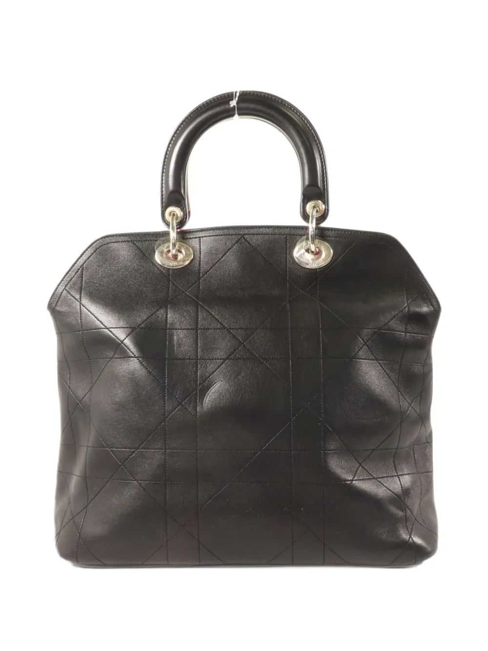 Christian Dior Pre-Owned Cannage leather tote bag Zwart