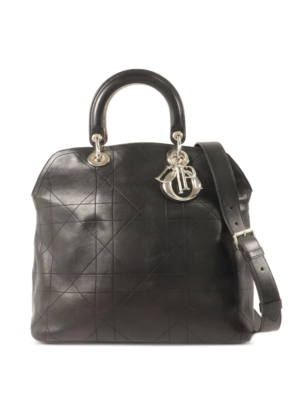 Christian Dior Pre-Owned Cannage leren shopper Zwart