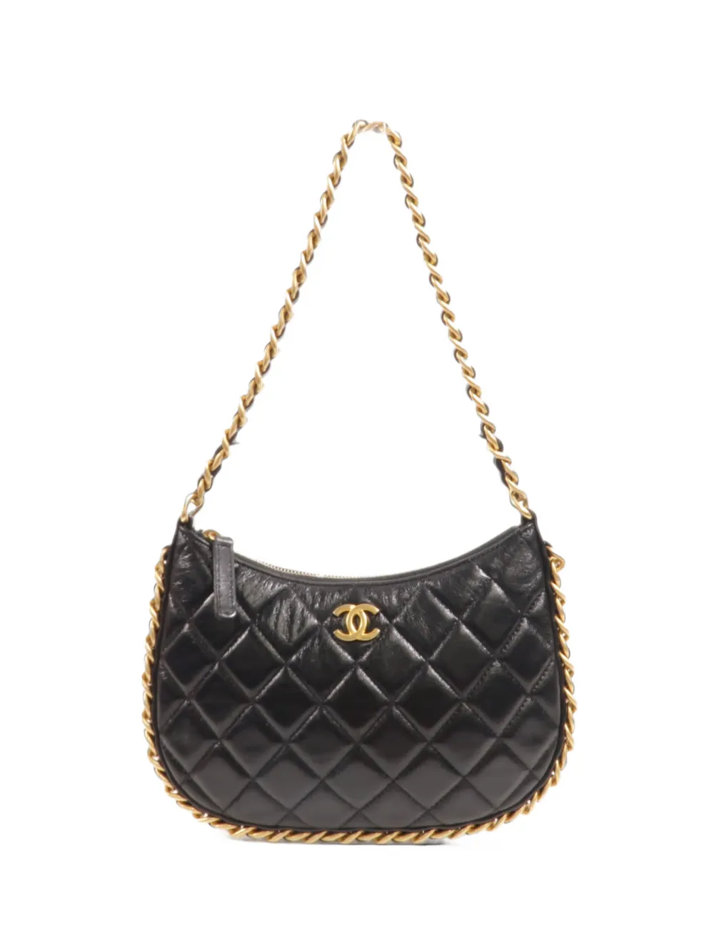 CHANEL Pre-Owned CC diamond-quilted shoulder bag - Nero
