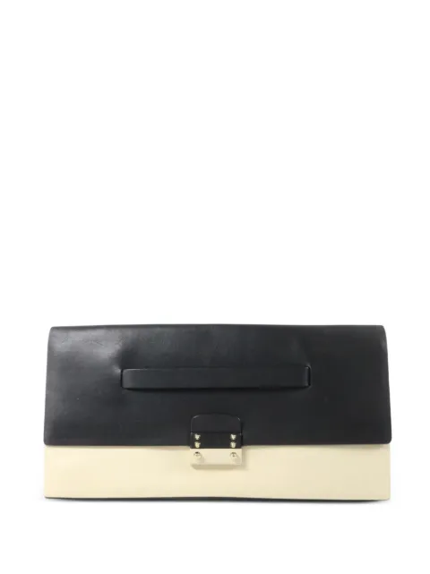 Valentino Garavani Pre-Owned two-tone leather clutch bag