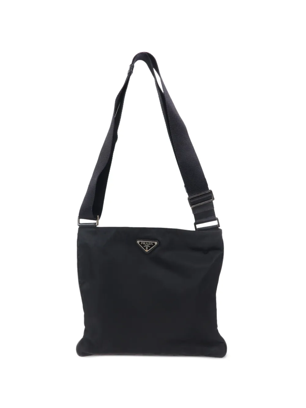 Prada Pre-Owned logo-plaque crossbody bag - Nero