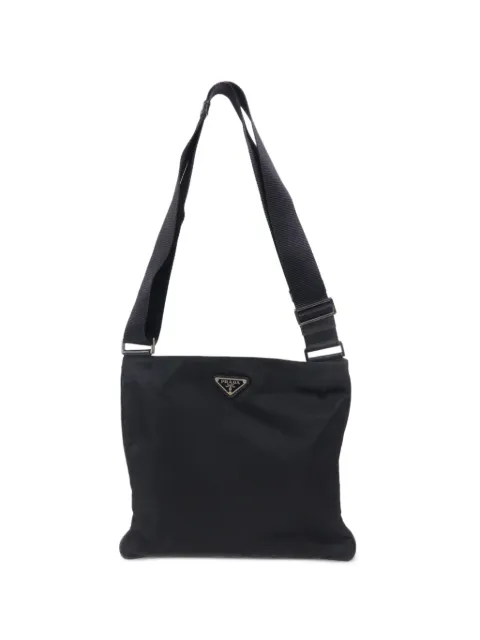 Prada Pre-Owned logo-plaque crossbody bag
