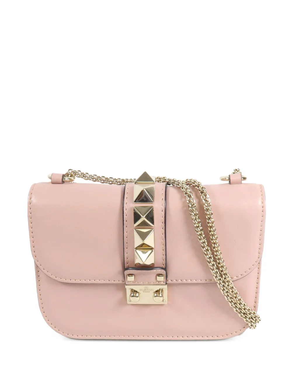 Valentino Garavani Pre-Owned Glam Lock chain shoulder bag - Rosa
