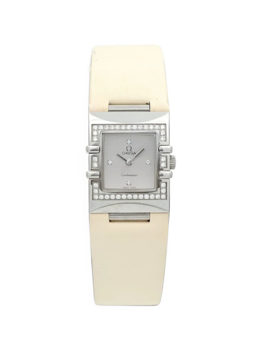 Pre-owned Omega Constellation Quadra 24mm Watch In 灰色