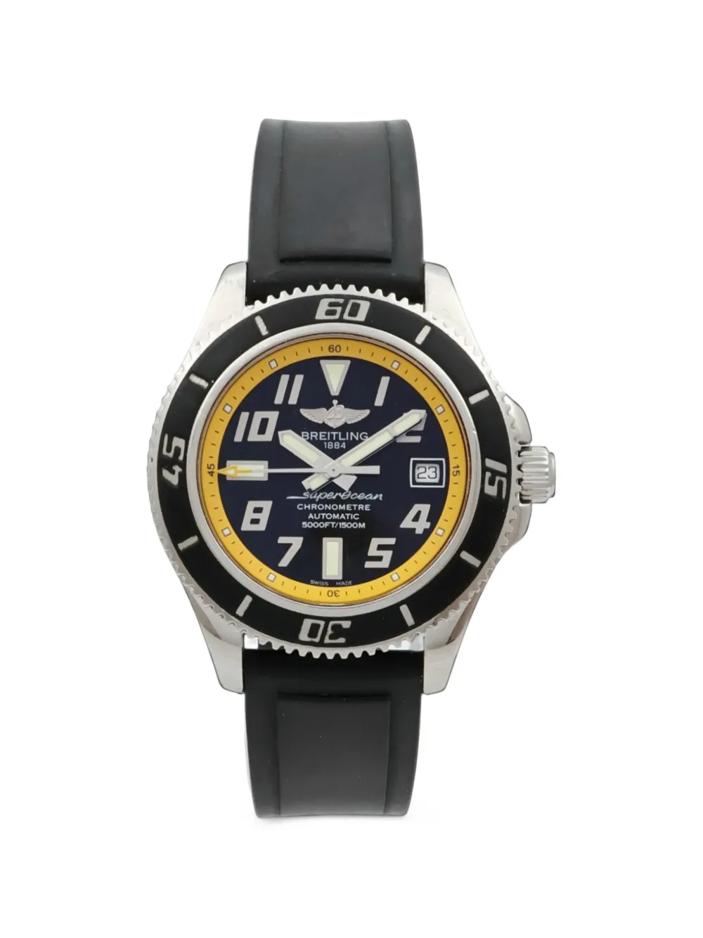 Pre-owned Breitling Superocean 42mm Watch In Blue