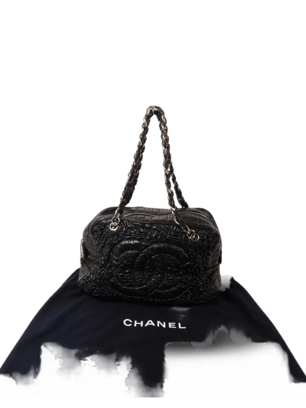 CHANEL Pre-Owned CC ruched shoulder bag - Schwarz